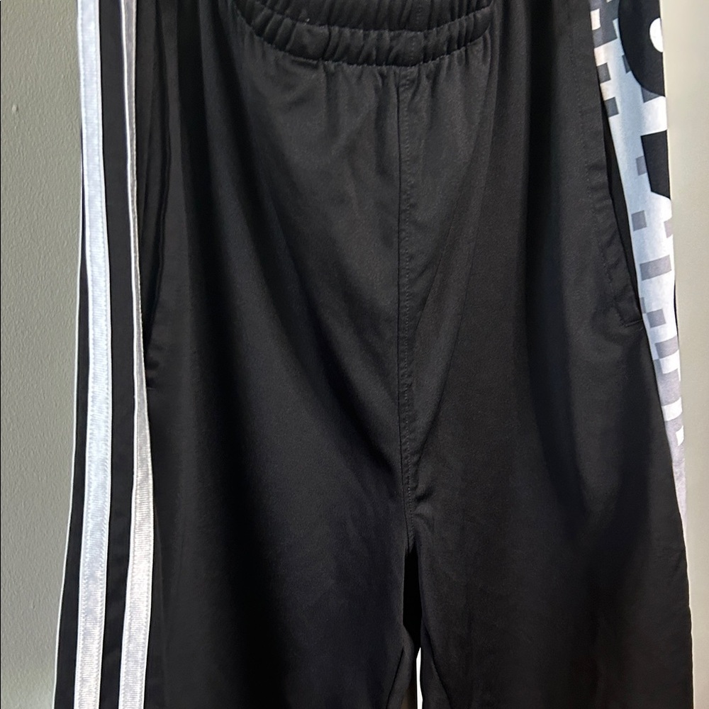 Adidas Men's Black and Gray Athletic Shorts - Picture 4 of 5